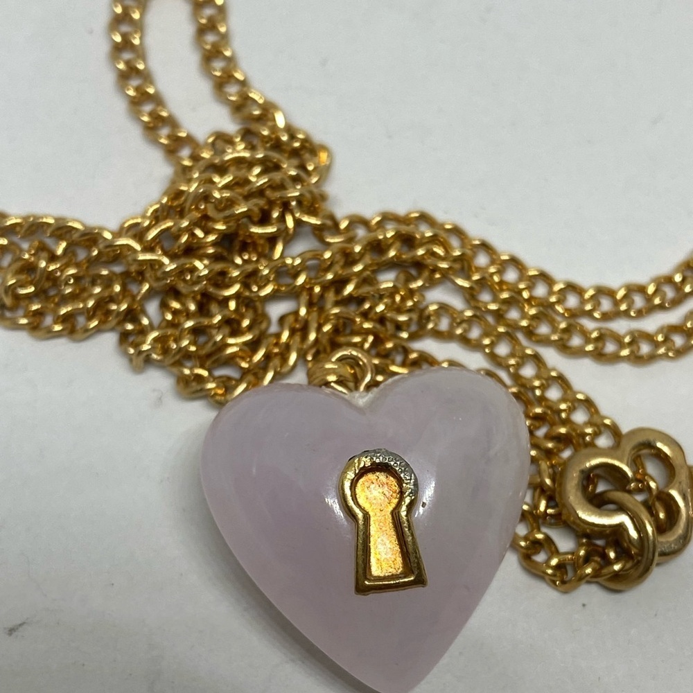 Vintage Heart & Key Pendant & Chain​ - Picture 8 of 9